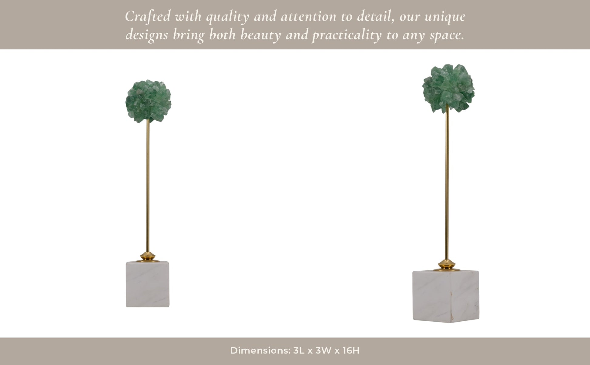 16"lancelot Small Green Orb Statuary Table Decors| Sagebrook Home