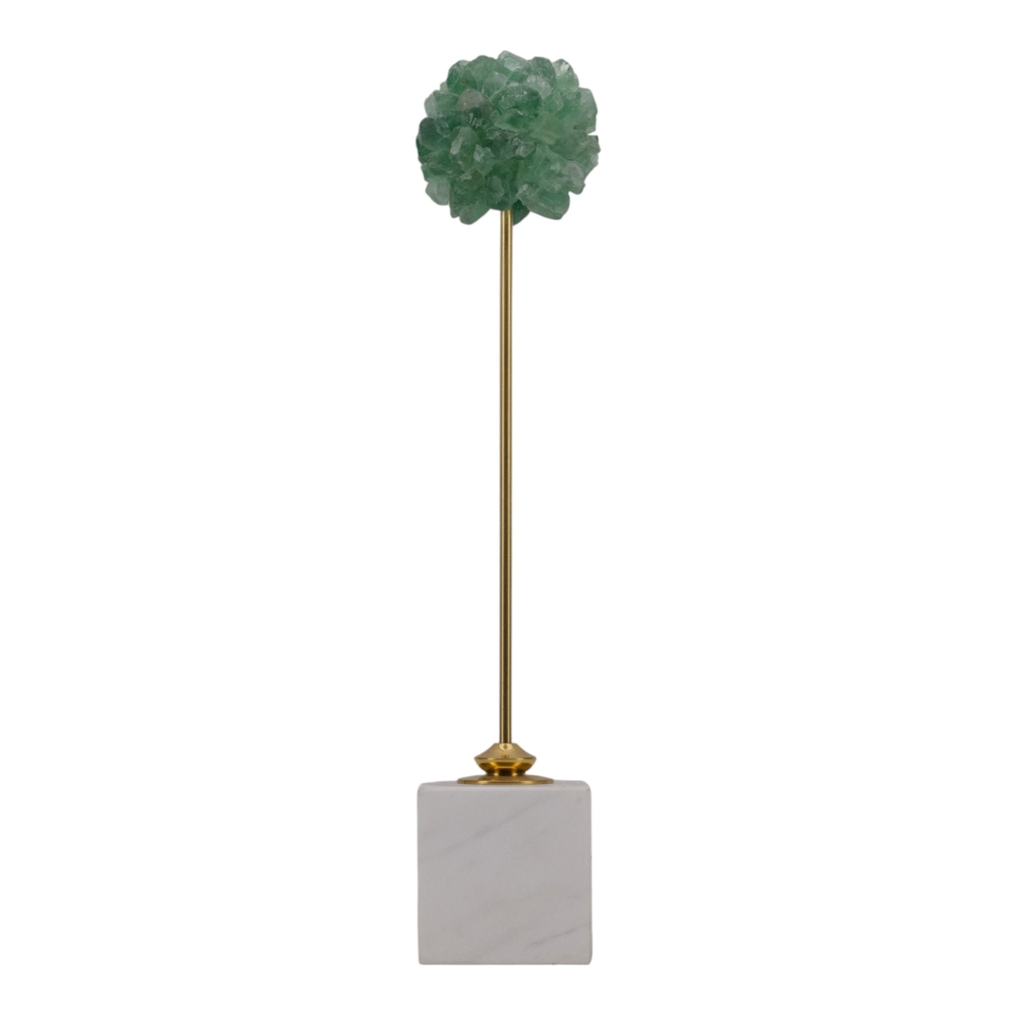 16"lancelot Small Green Orb Statuary Table Decors| Sagebrook Home