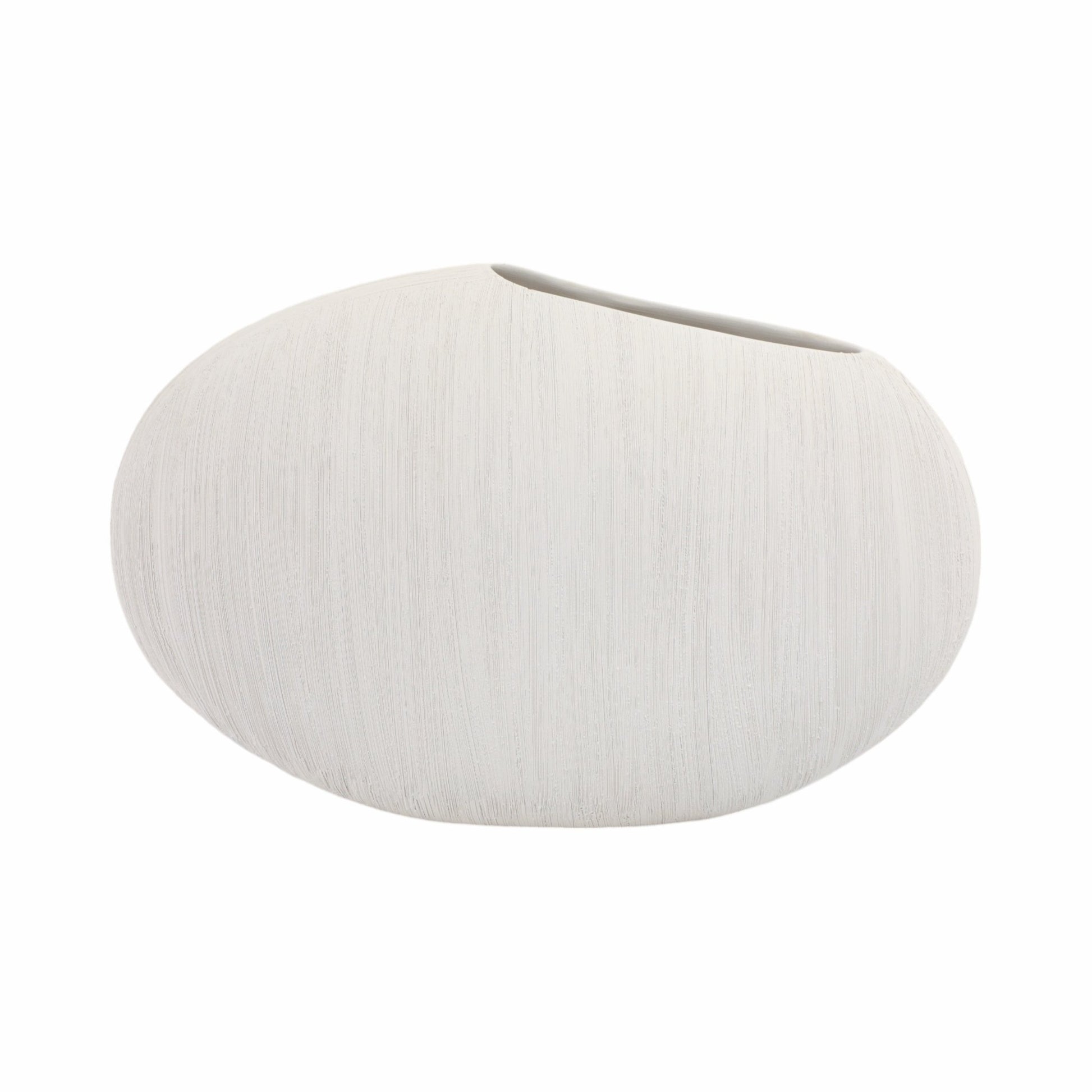 16x11" Cascais Small White Portugal Vase Vases and Jars| Sagebrook Home