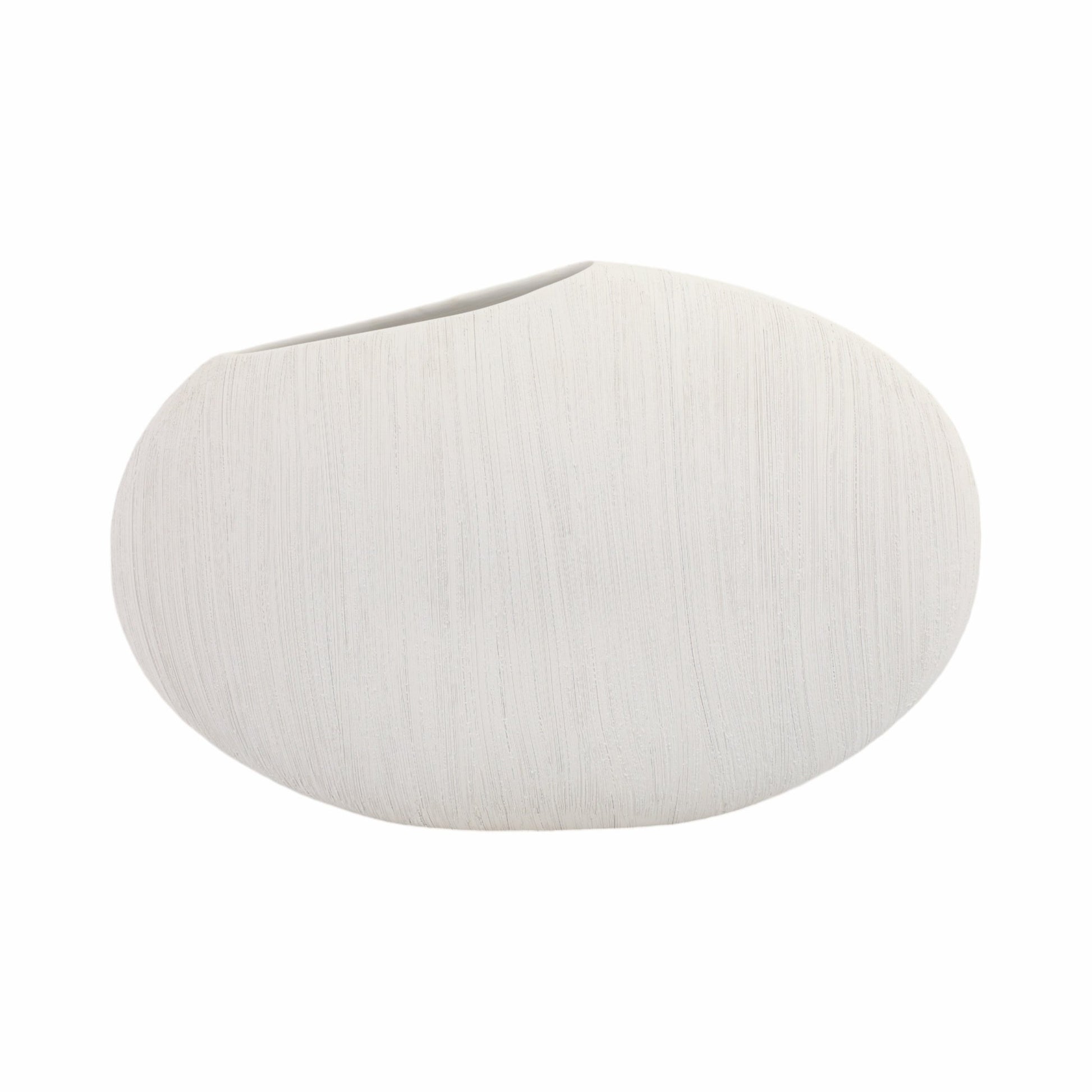 16x11" Cascais Small White Portugal Vase Vases and Jars| Sagebrook Home