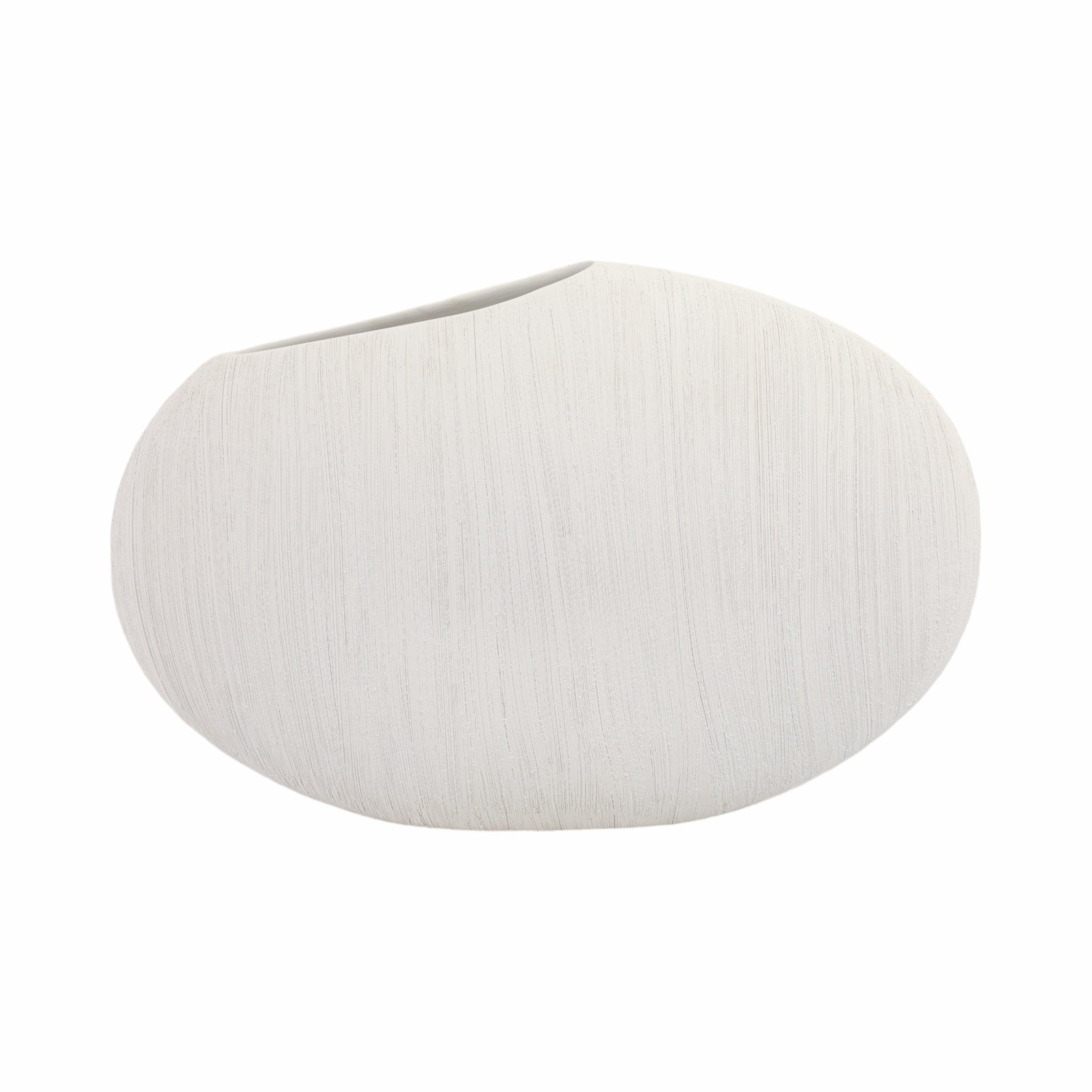 16x11" Cascais Small White Portugal Vase Vases and Jars| Sagebrook Home