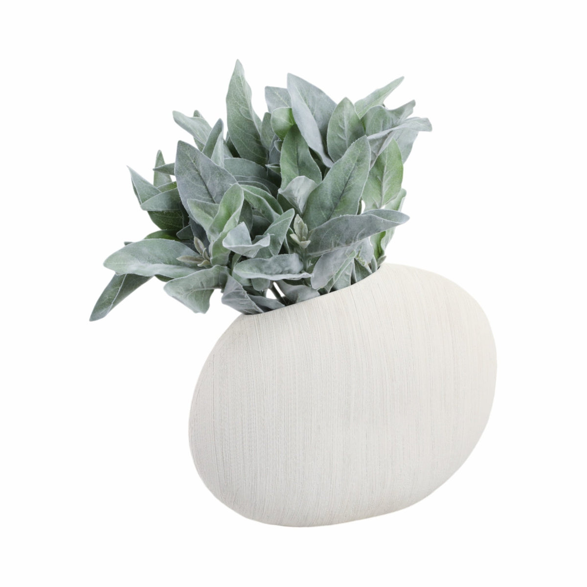 16x11" Cascais Small White Portugal Vase Vases and Jars| Sagebrook Home