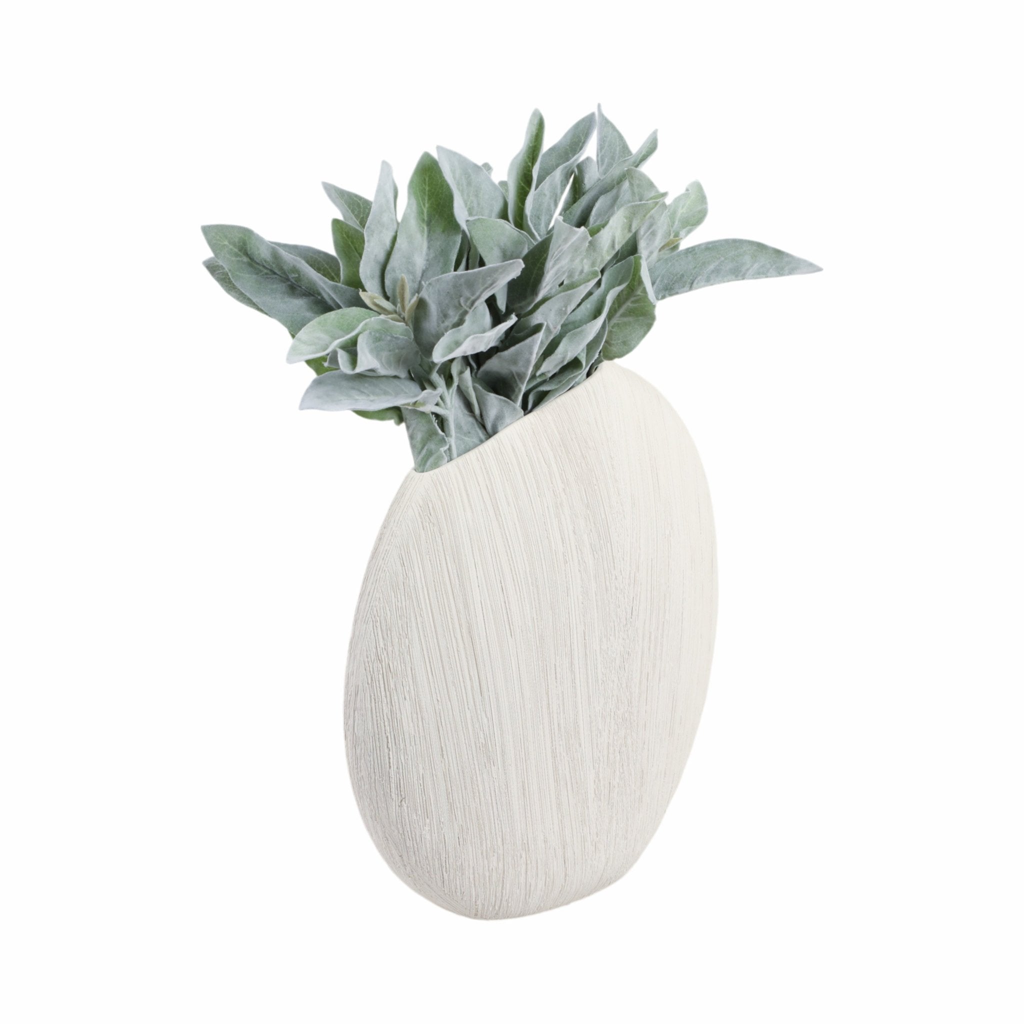 16x15" Cascais Large White Portugal Vase Vases and Jars| Sagebrook Home