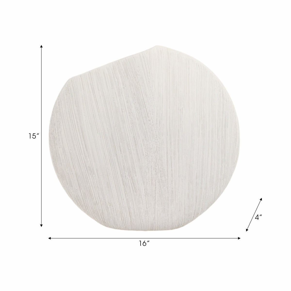 16x15" Cascais Large White Portugal Vase Vases and Jars| Sagebrook Home