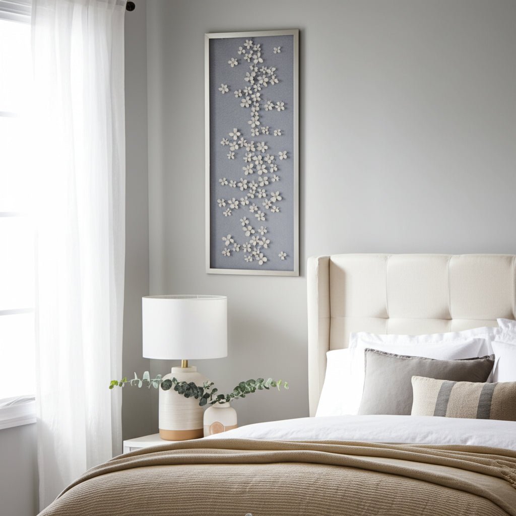 16X42 CHARNEY DIMENSIONAL FLOWER SHADOWBOX ART Wall Art| Sagebrook Home