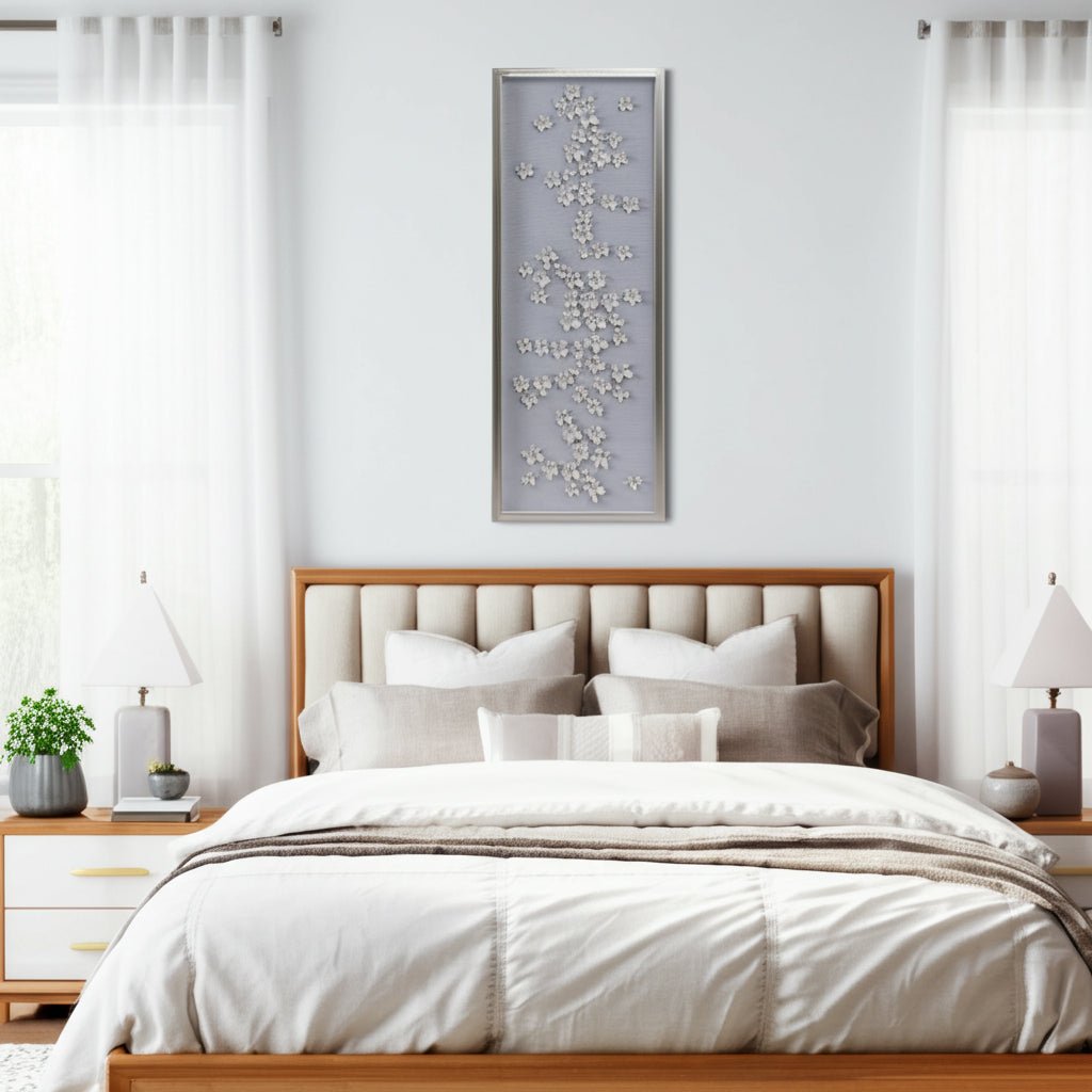 16X42 CHARNEY DIMENSIONAL FLOWER SHADOWBOX ART Wall Art| Sagebrook Home