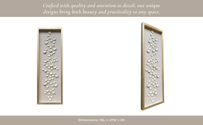 16x47 Bertrand Dimensional Botantical Shadowbox Ar - Al Rugaib Furniture