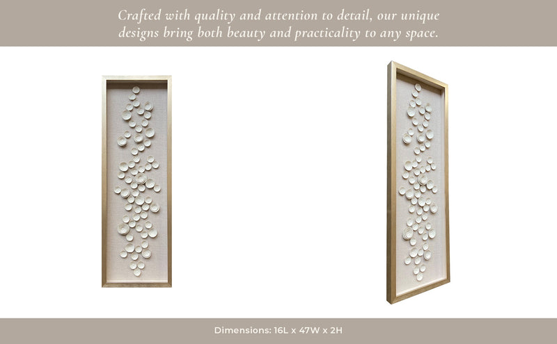 16x47 Bertrand Dimensional Botantical Shadowbox Ar - Al Rugaib Furniture