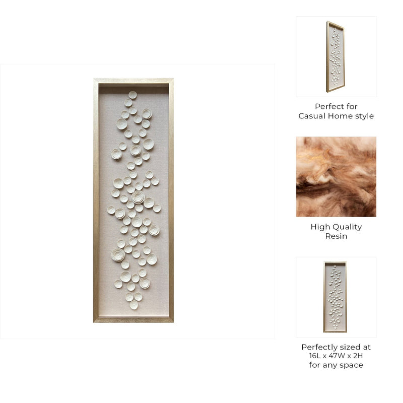 16x47 Bertrand Dimensional Botantical Shadowbox Ar - Al Rugaib Furniture