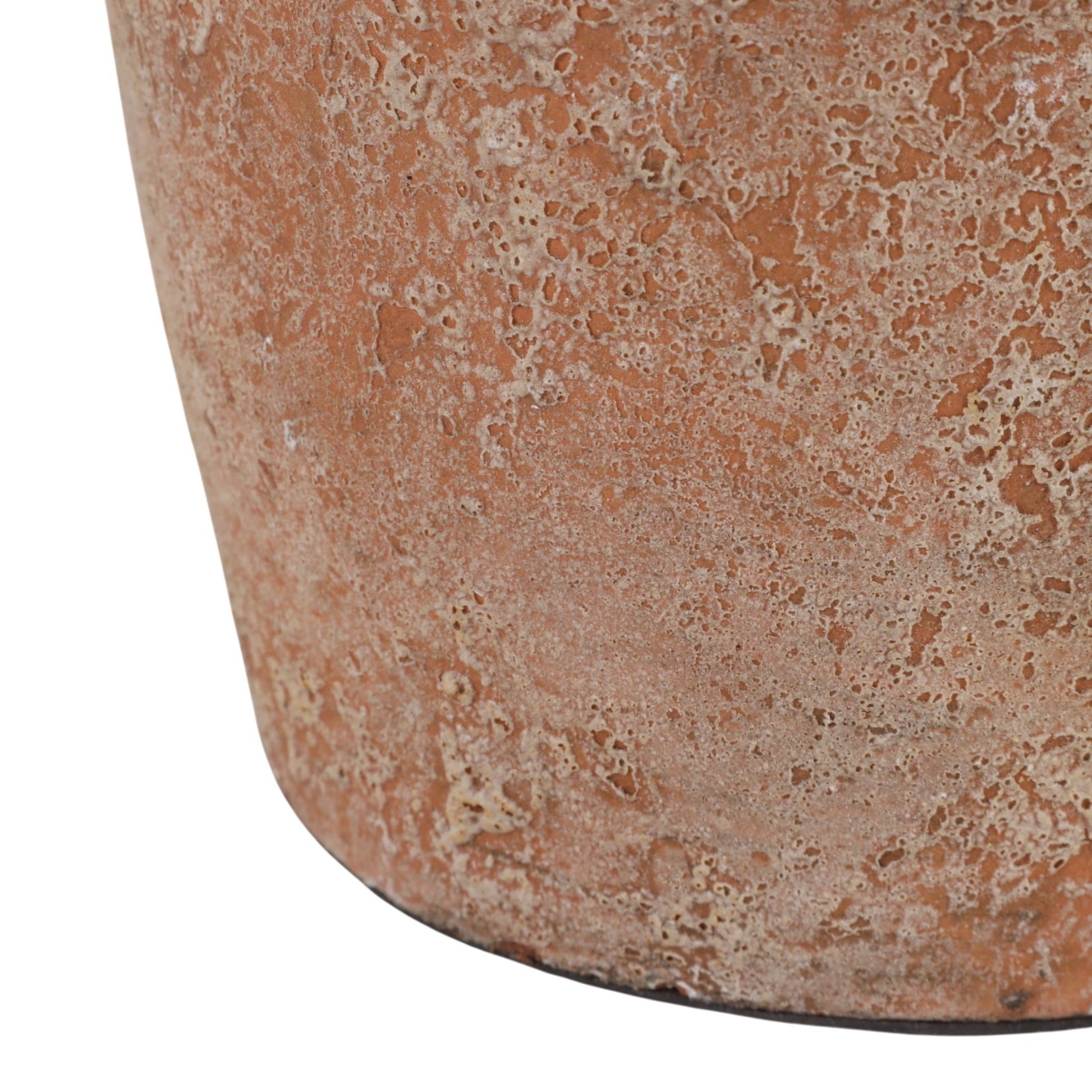 16x9" Terracotta Textured Jug Vase, Gold Vases and Jars| Sagebrook Home