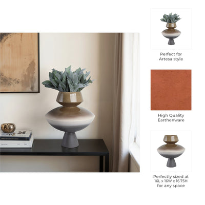 17" Azevedo Small Oversized Portugal Vase - Al Rugaib Furniture