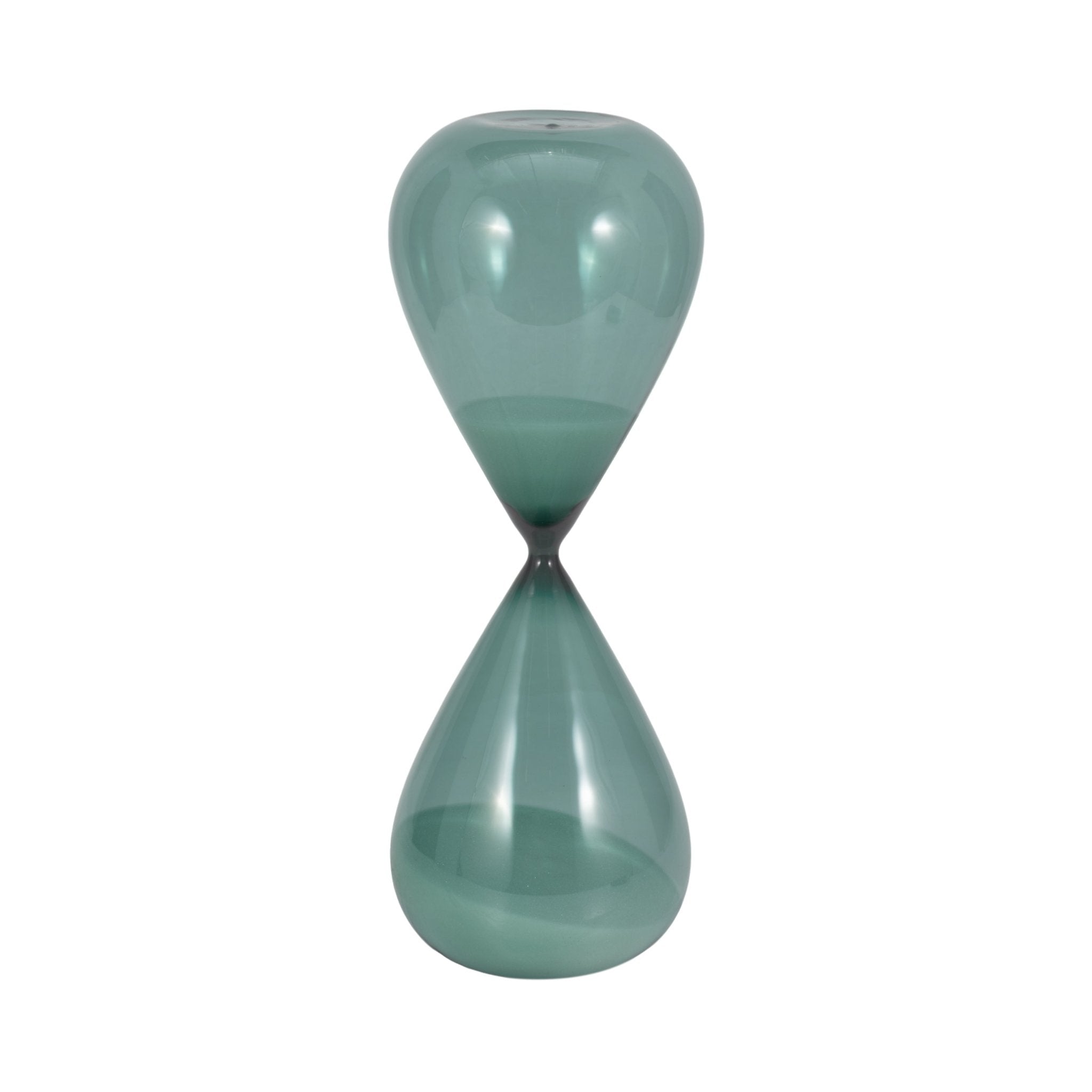 17" Bombora Large Teal Hourglass Table Decors| Sagebrook Home