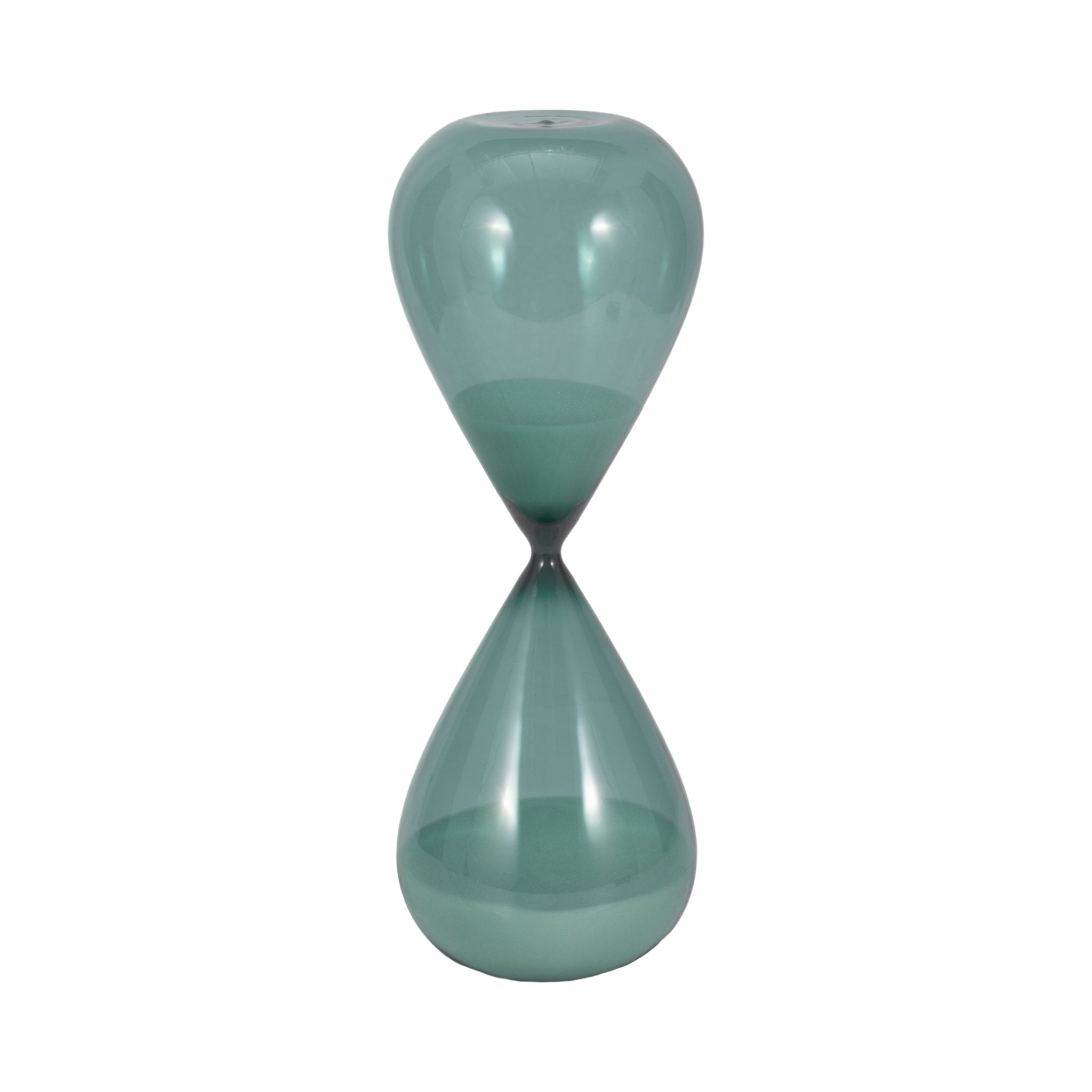 17" Bombora Large Teal Hourglass Table Decors| Sagebrook Home