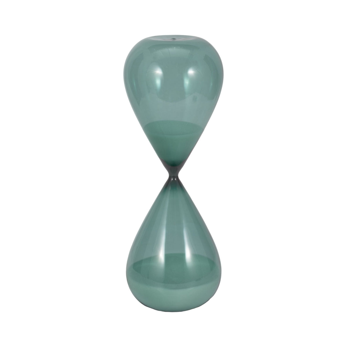 17" Bombora Large Teal Hourglass Table Decors| Sagebrook Home
