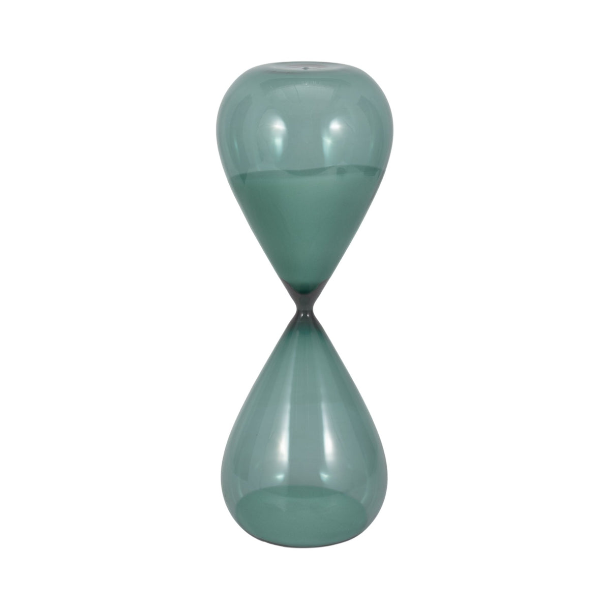 17" Bombora Large Teal Hourglass Table Decors| Sagebrook Home