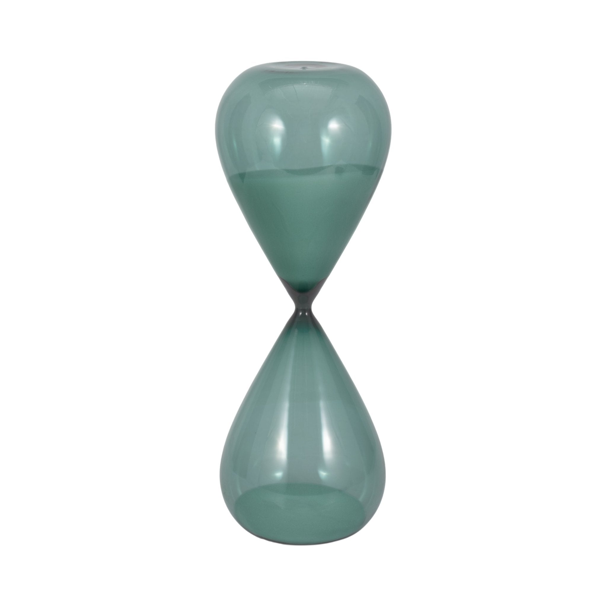17" Bombora Large Teal Hourglass Table Decors| Sagebrook Home