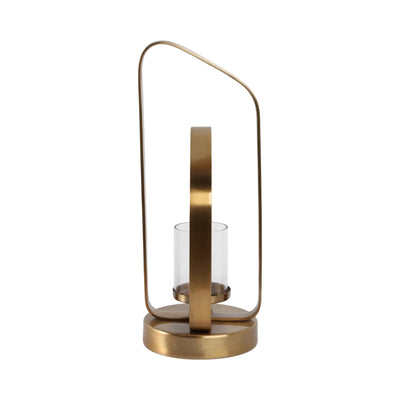 17" Geneva Small Gold Hurricane - Al Rugaib Furniture