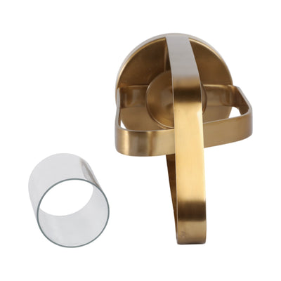 17" Geneva Small Gold Hurricane - Al Rugaib Furniture