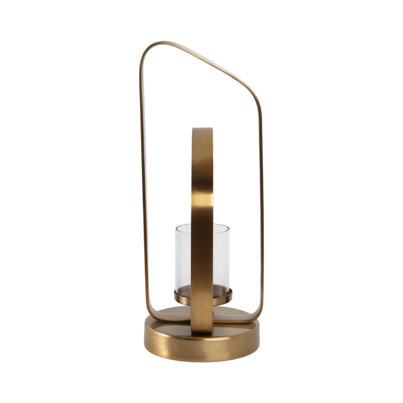 17" Geneva Small Gold Hurricane - Al Rugaib Furniture