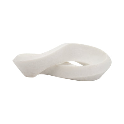 17" INFINITY DECOR BOWL, WHITE - Al Rugaib Furniture