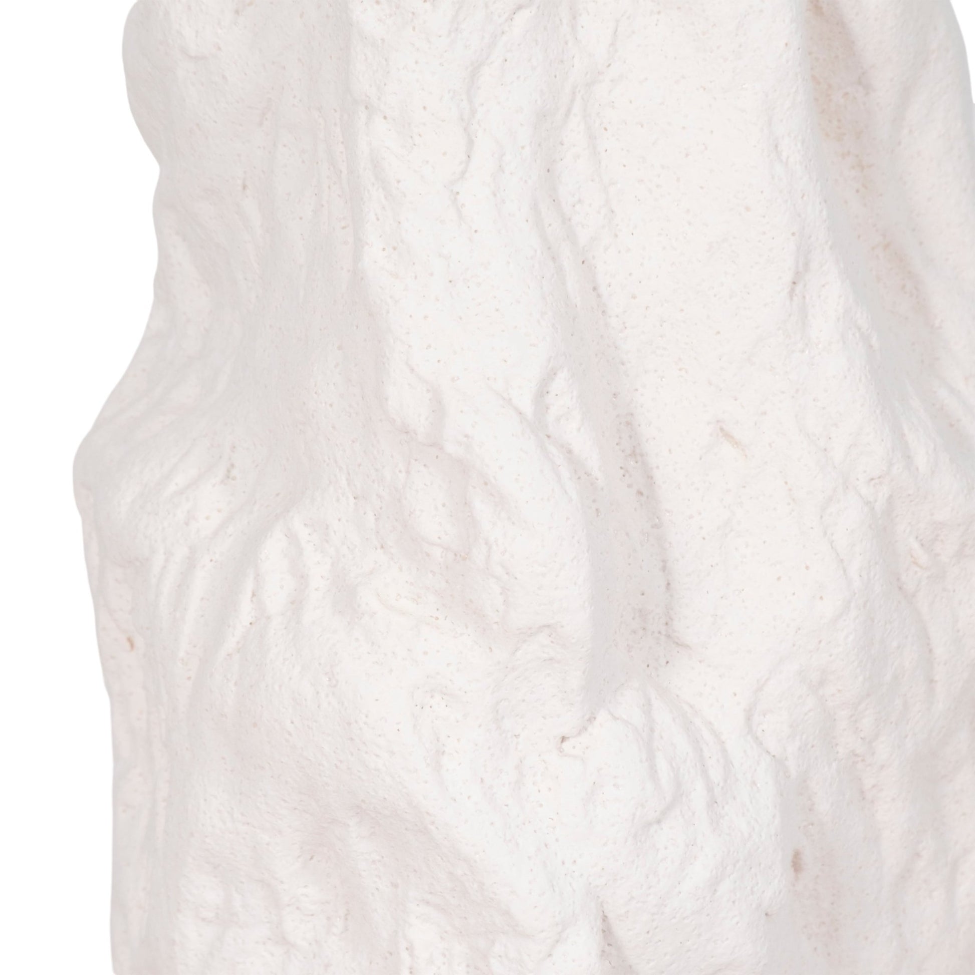 17" Jagged Textured Vase, White Vases and Jars| Sagebrook Home