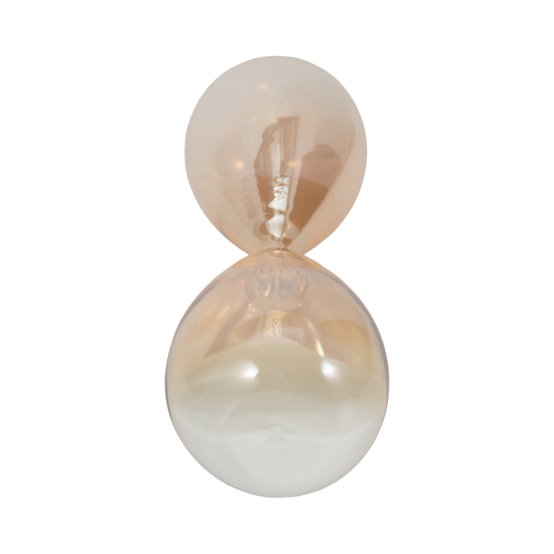 17" Midas Large Champagne Hourglass Table Decors| Sagebrook Home