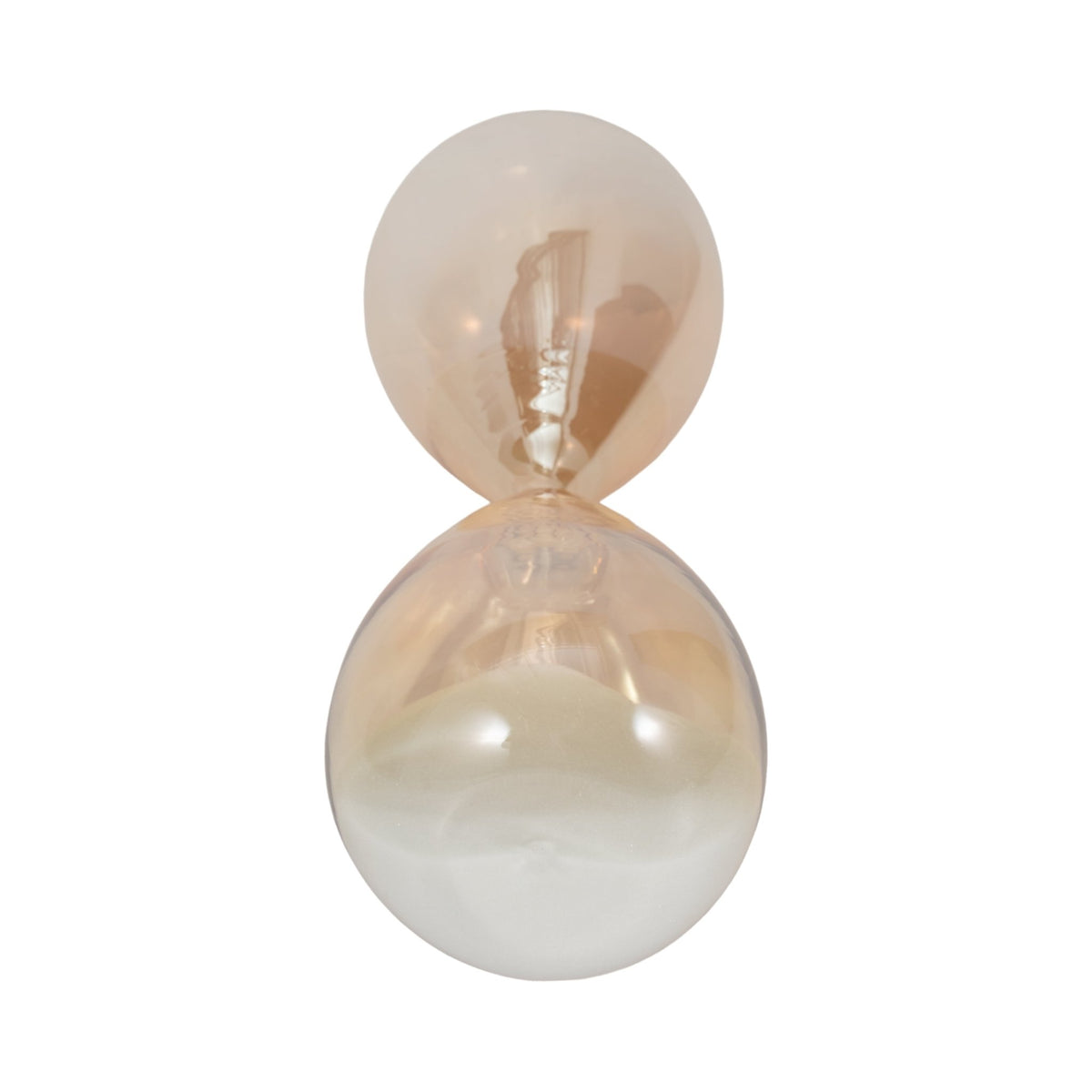 17" Midas Large Champagne Hourglass Table Decors| Sagebrook Home