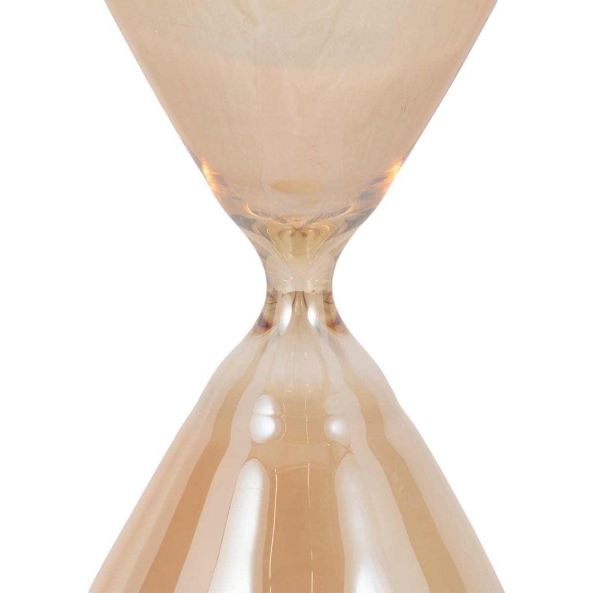 17" Midas Large Champagne Hourglass Table Decors| Sagebrook Home