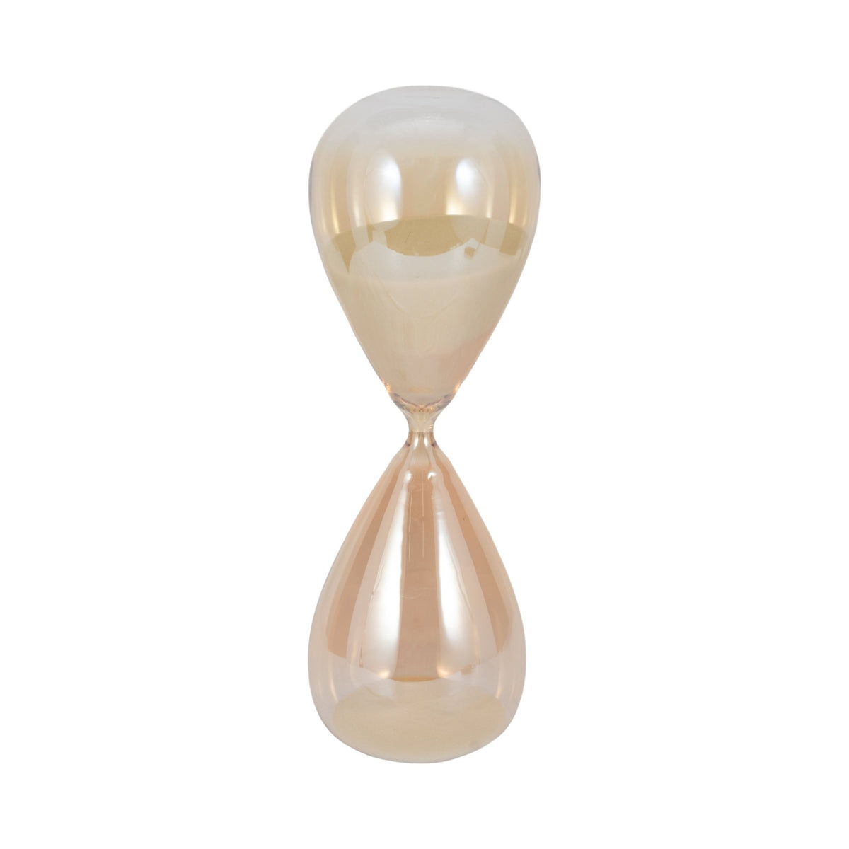 17" Midas Large Champagne Hourglass Table Decors| Sagebrook Home