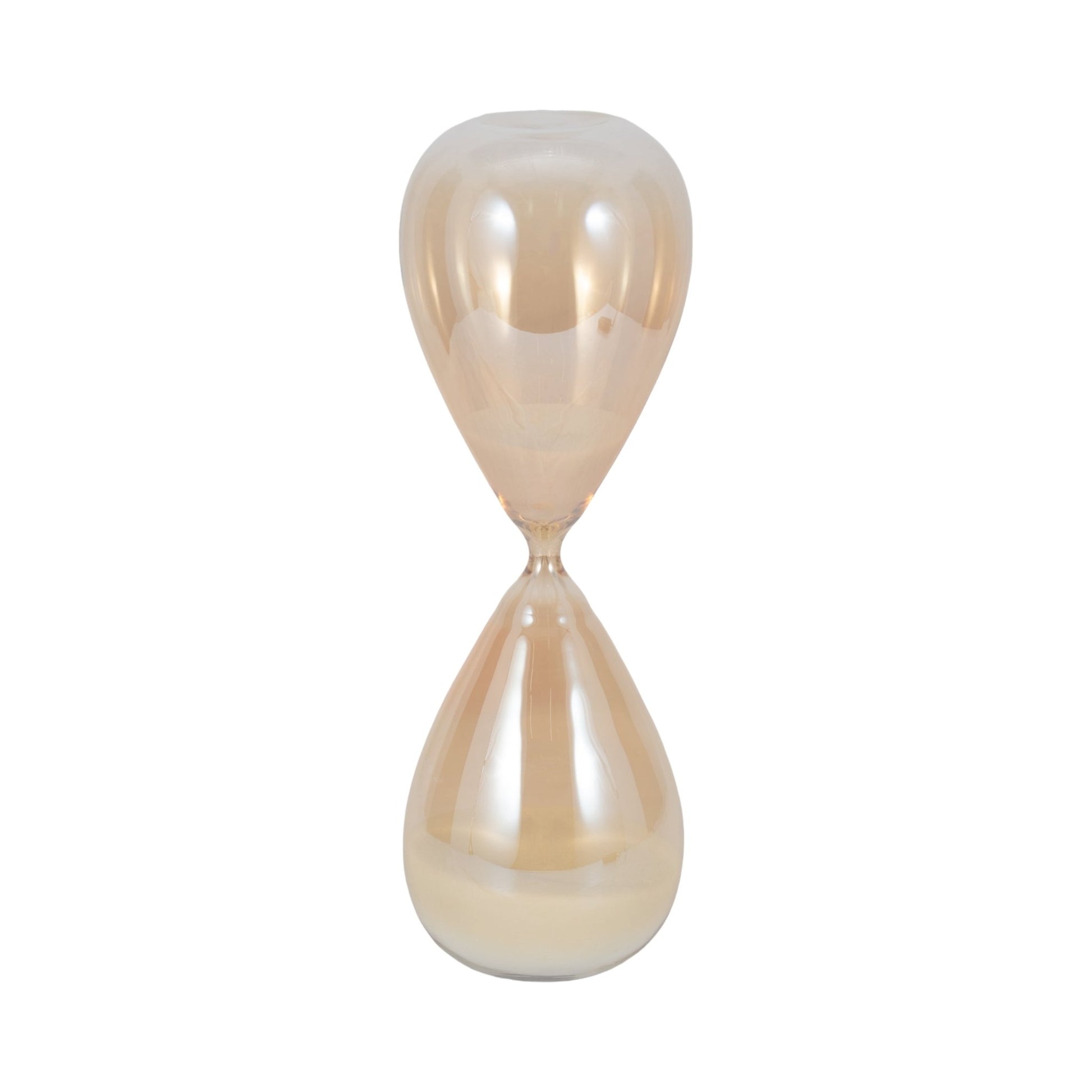 17" Midas Large Champagne Hourglass Table Decors| Sagebrook Home