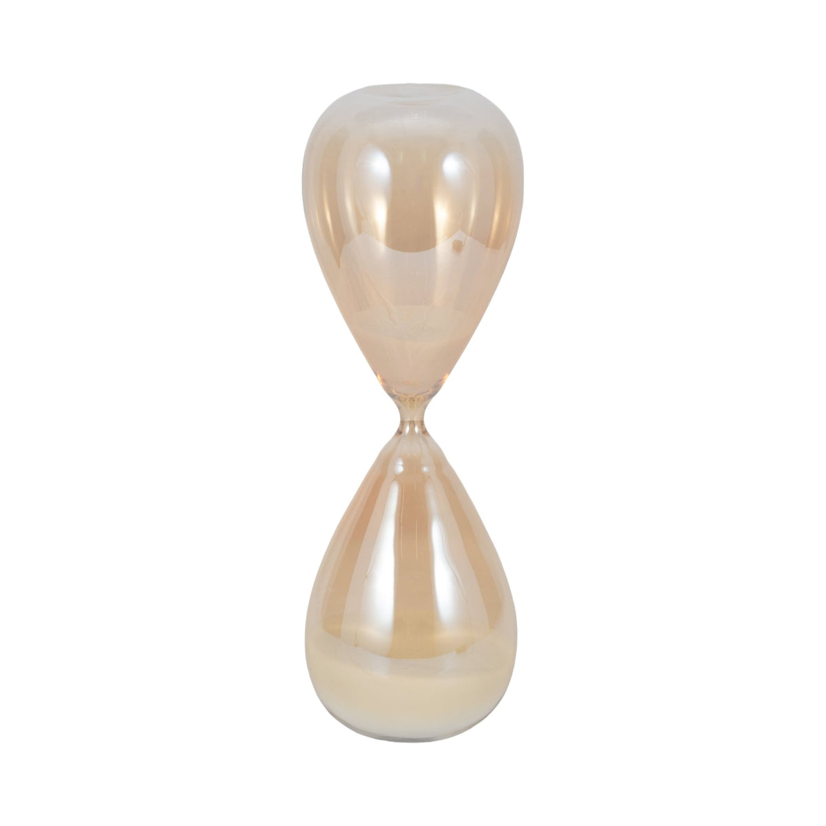 17" Midas Large Champagne Hourglass Table Decors| Sagebrook Home