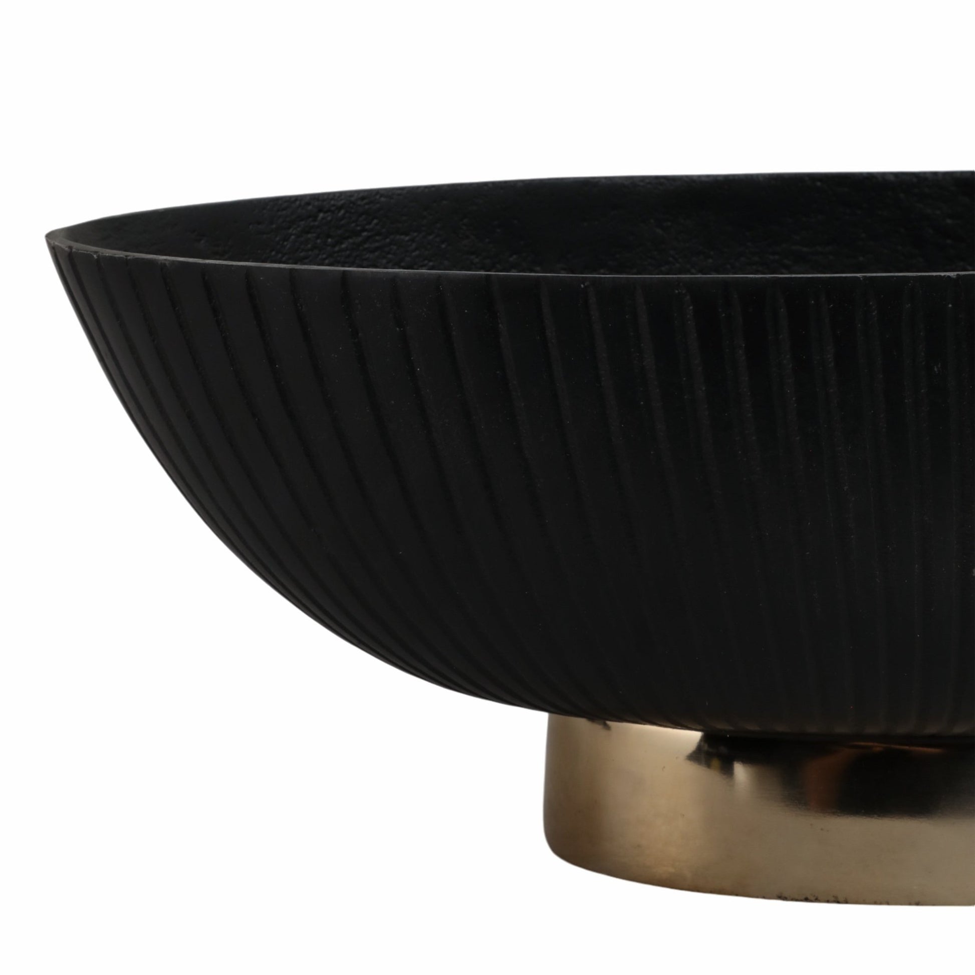 17" Willmar Black And Gold Bowl Table Decors| Sagebrook Home