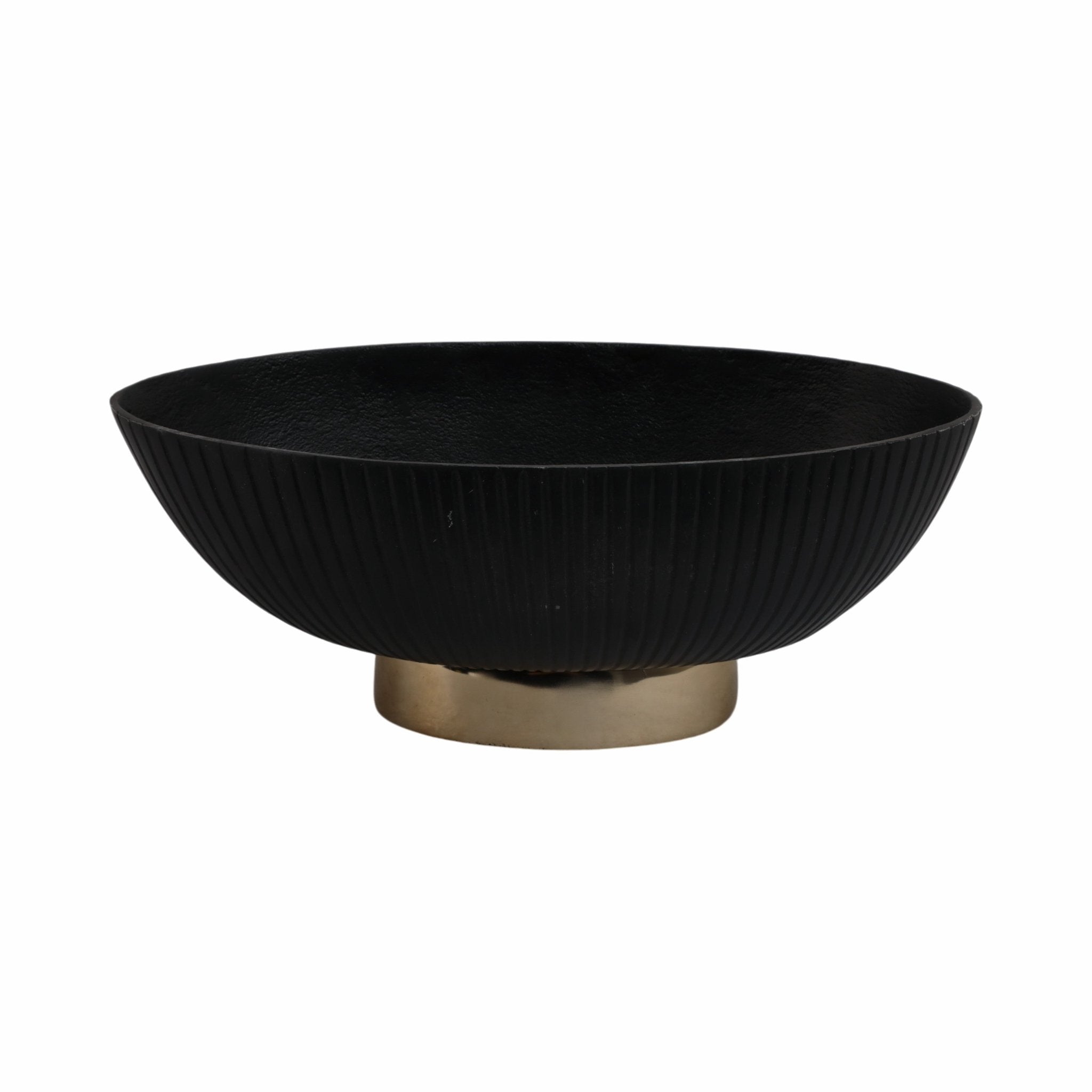 17" Willmar Black And Gold Bowl Table Decors| Sagebrook Home