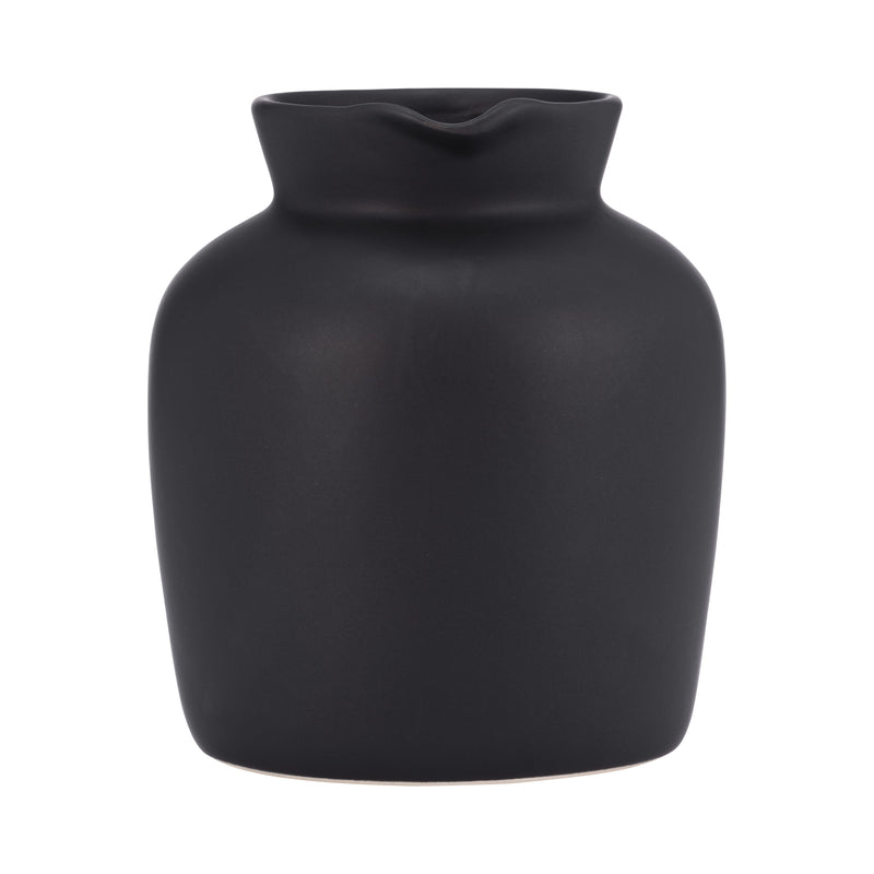 Cer, 5 Pitcher Vase, Black