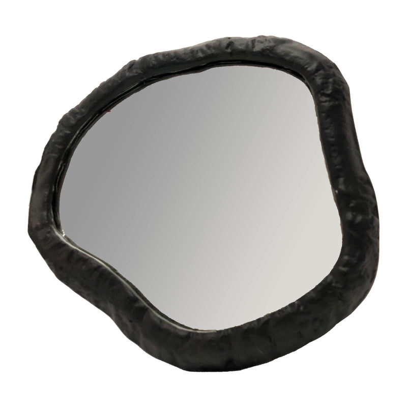 ALUM,14,HAMMERED OUTLINED MIRROR,MATTE BLACK