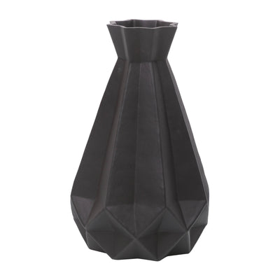 GLASS, 9H CLASSIC VASE, BLACK