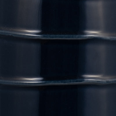 CER, 17H TRIBAL VASE, NAVY BLUE