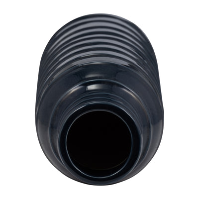CER, 17H TRIBAL VASE, NAVY BLUE