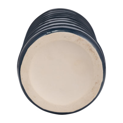 CER, 17H TRIBAL VASE, NAVY BLUE