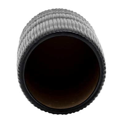 CER, 18H LINED CYLINDER VASE, MATTE BLACK