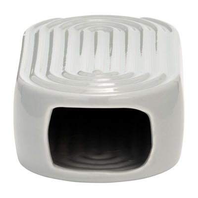 CER, 11 OVAL RIDGED VASE, GLACIER