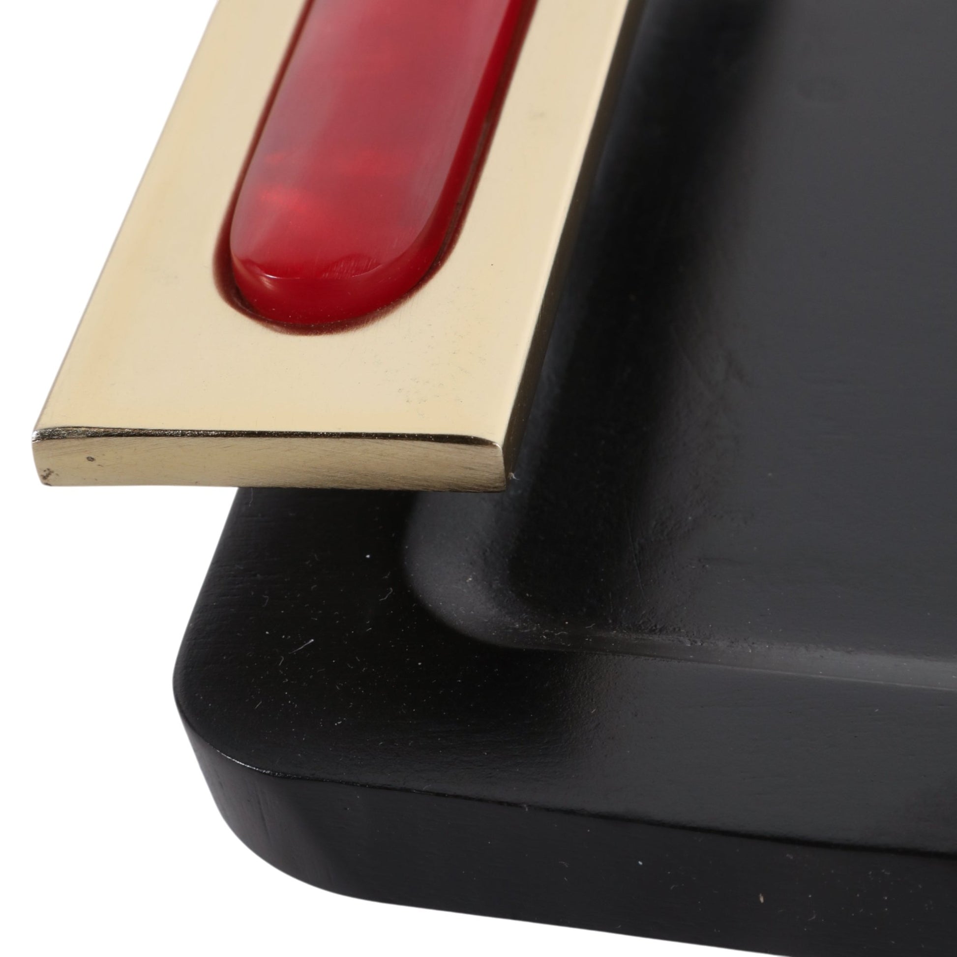 17x8" Chauncey Black And Red Tray Tray| Sagebrook Home