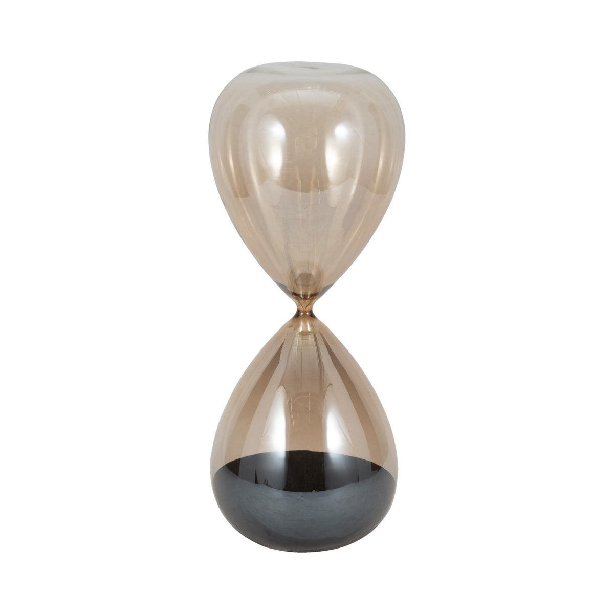 18" Ada Large Amber Hourglass Table Decors| Sagebrook Home