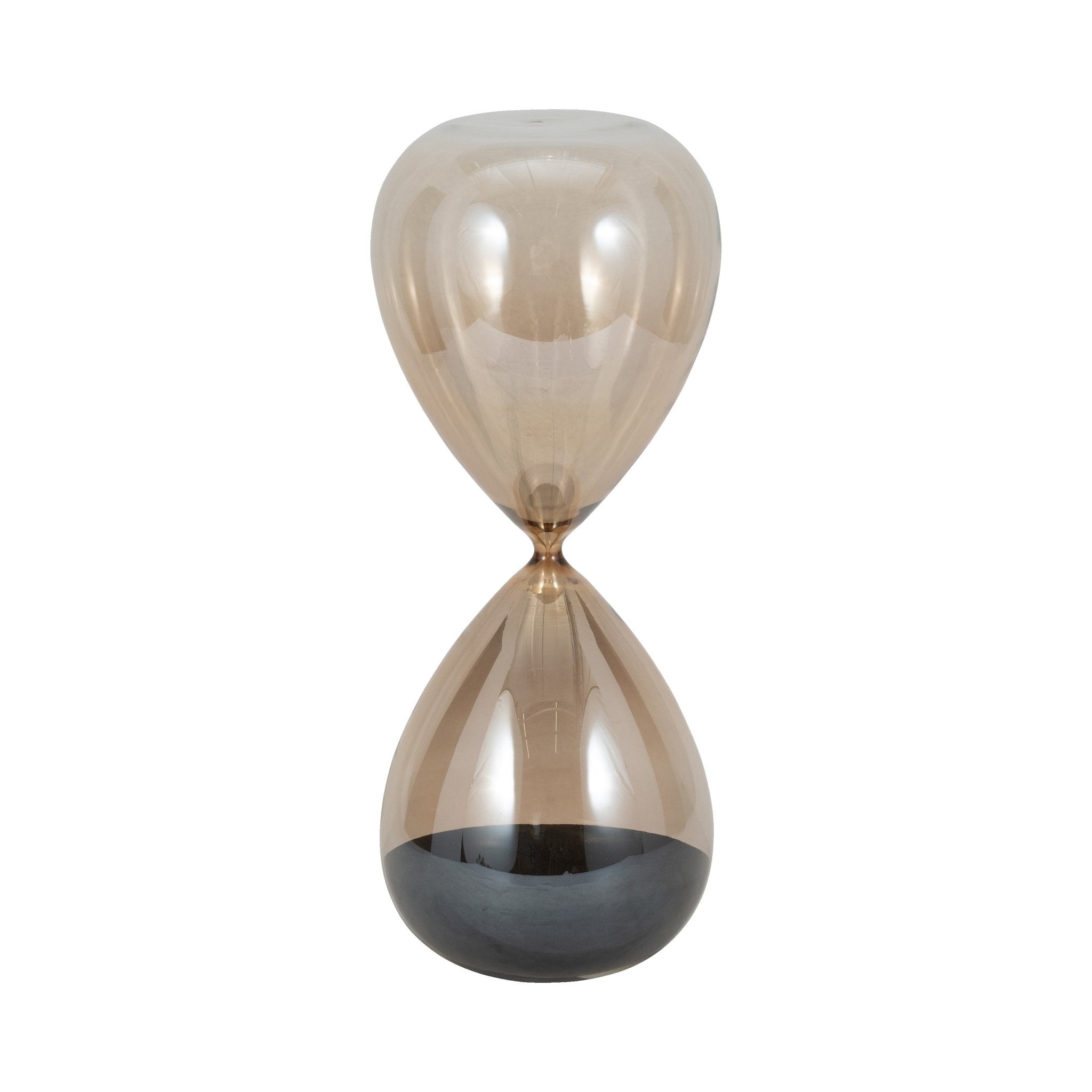 18" Ada Large Amber Hourglass Table Decors| Sagebrook Home
