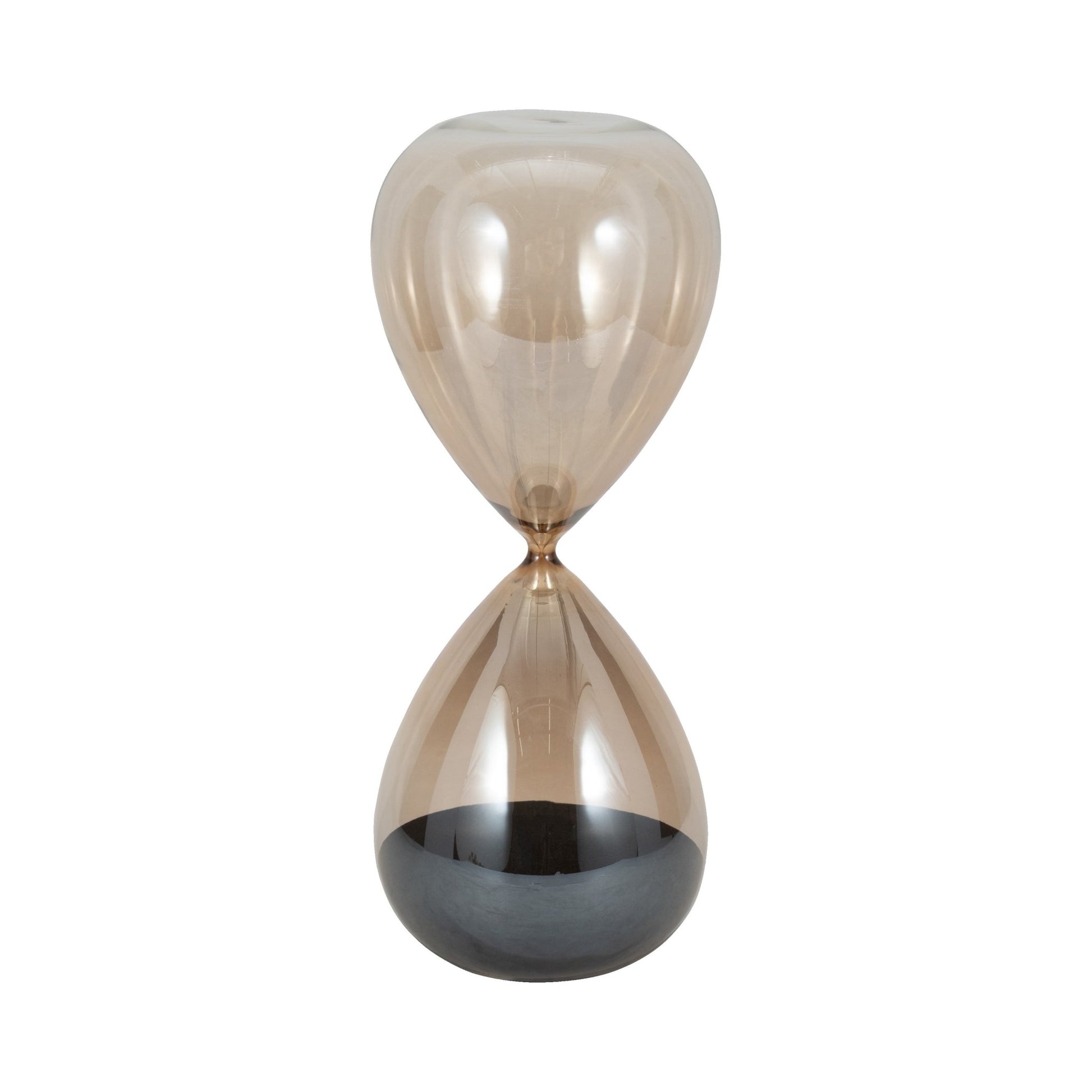 18" Ada Large Amber Hourglass Table Decors| Sagebrook Home