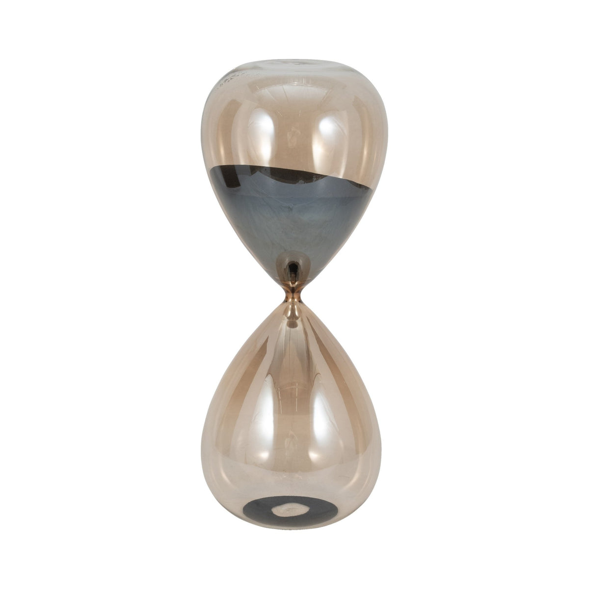 18" Ada Large Amber Hourglass Table Decors| Sagebrook Home