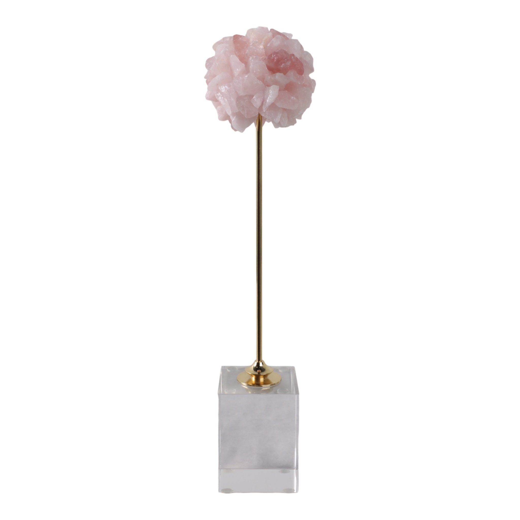 18" Alexander Large Pink Orb Statuary Table Decors| Sagebrook Home