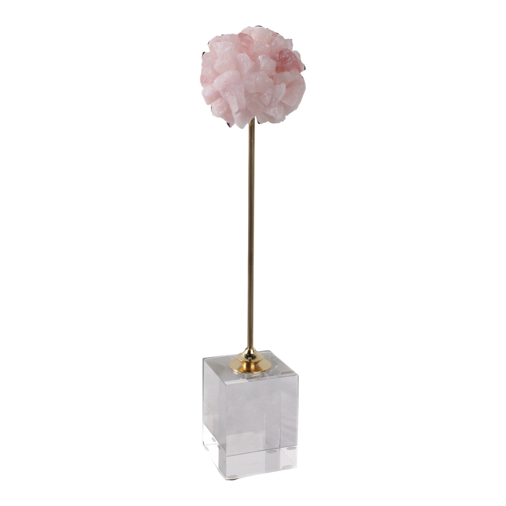 18" Alexander Large Pink Orb Statuary Table Decors| Sagebrook Home