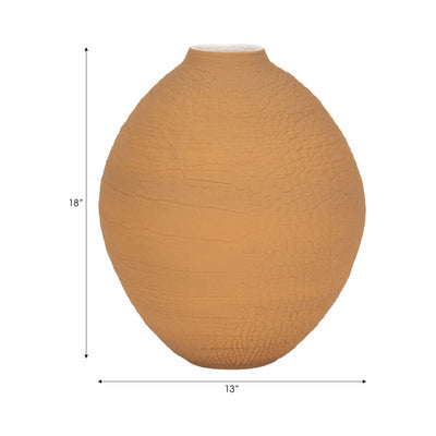 18" Baltra 3d Printed Vase, Apple Cinnamon - Al Rugaib Furniture