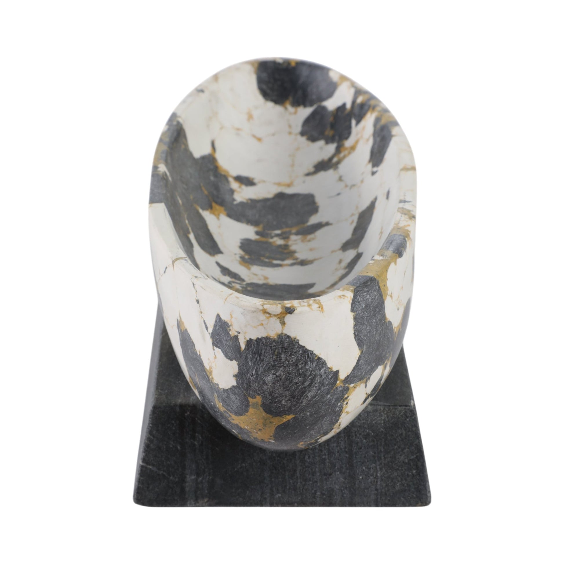 18" Calhoun Bowl With Marble Base Table Decors| Sagebrook Home